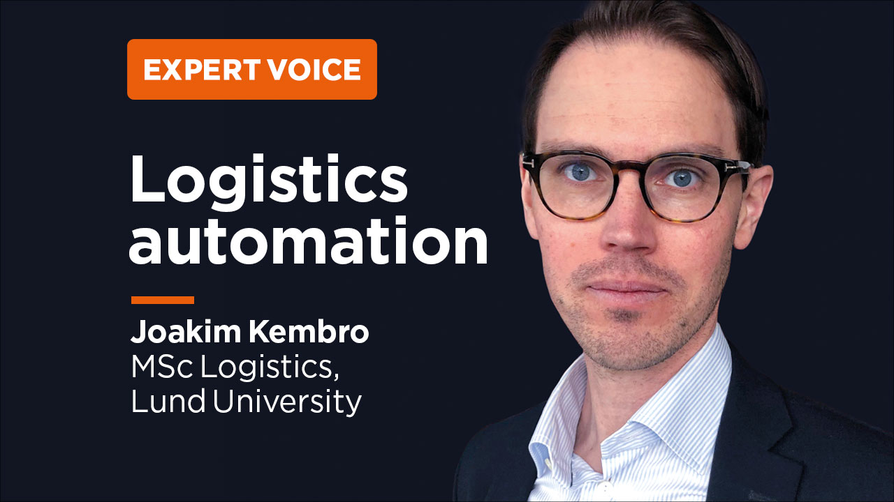 Joakim Kembro博士（Lund University MSC Logistics的主任） - 物流自動化
